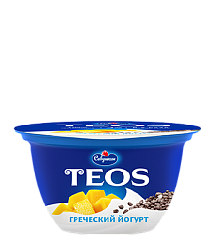Йогурт густой TEOS Манго-чиа 2% п/ст 140гр/6шт